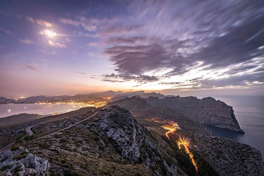 lave volcano near the coast