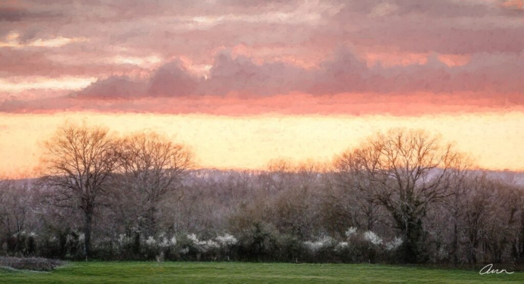 First light touching a quiet horizon